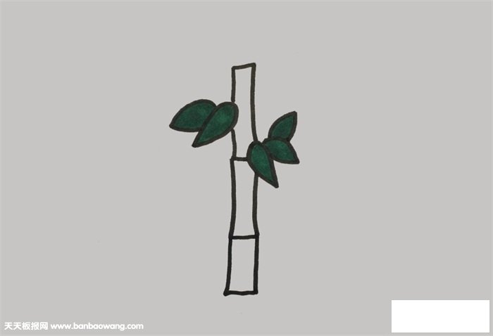 怎样画竹叶