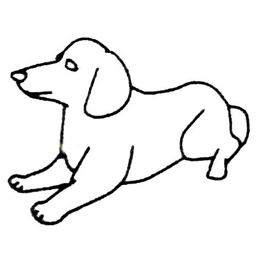 可爱萌物简笔画 小狗简笔画