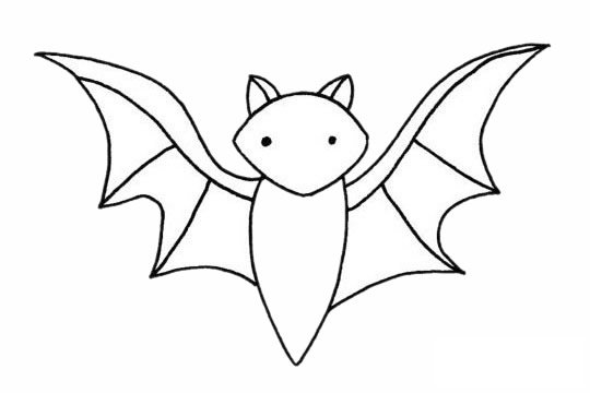 蝙蝠简笔画图片大全作品一