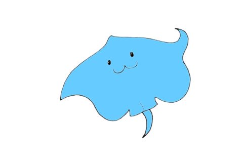 蝙蝠鱼简笔画图片