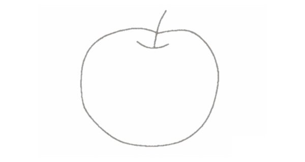 苹果简笔画图片