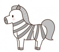 彩色斑马简笔画怎么画简单好看