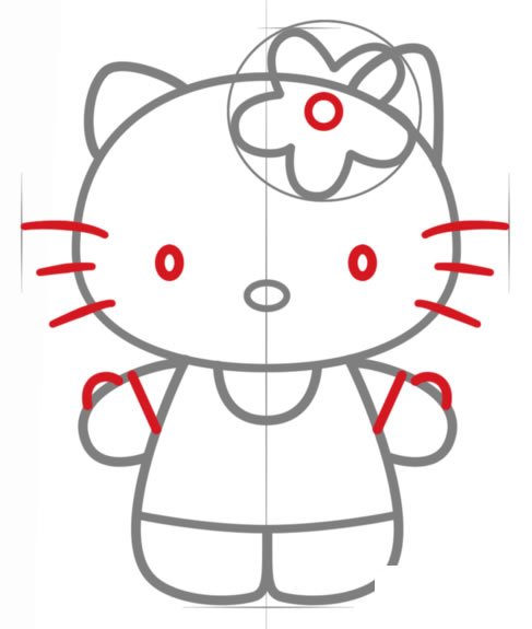 Hello Kitty简笔画图片