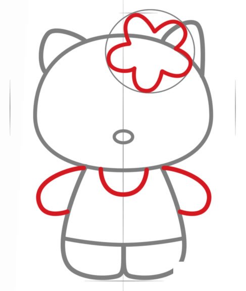 Hello Kitty简笔画图片