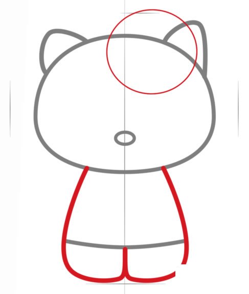 Hello Kitty简笔画图片