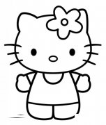 Hello Kitty简笔画的画法步骤教程