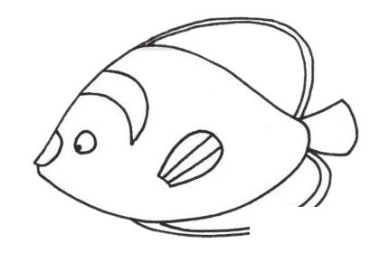 热带观赏鱼简笔画图片大全作品三