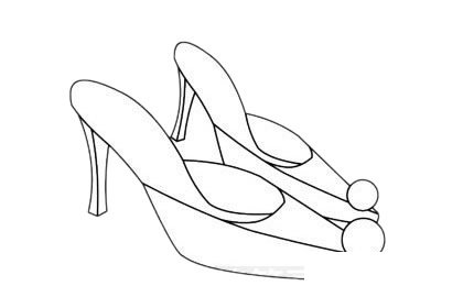 女鞋简笔画图片