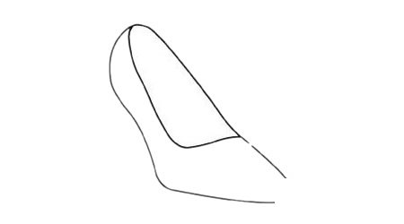 水晶鞋简笔画图片