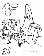 海棉宝宝派大星人物简笔画步骤图片大全