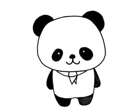 大熊猫简笔画图片大全作品一