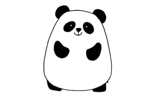 大熊猫简笔画图片