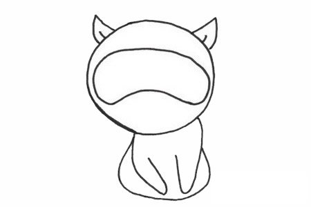 浣熊简笔画图片