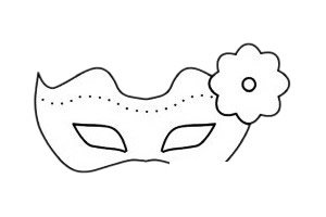 面具简笔画图片