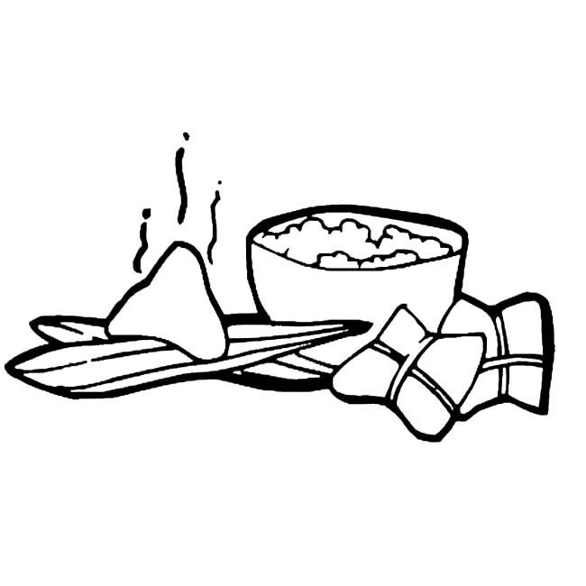 粽子粥简笔画步骤图片大全