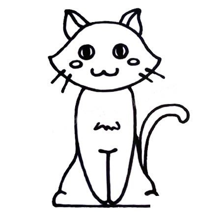 猫咪简笔画图片