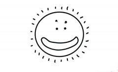 彩色太阳简笔画画法_怎么画彩色太阳的简笔画