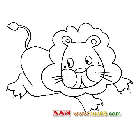 动物简笔画│狮子2