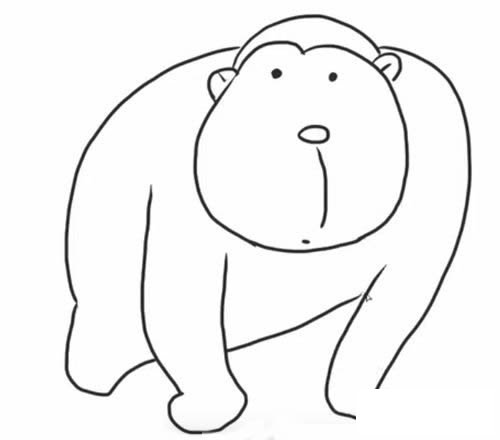 猩猩简笔画怎么画