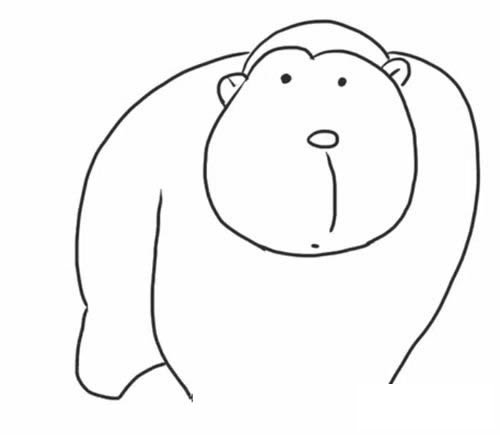 猩猩简笔画怎么画
