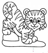 关于老虎的简笔画