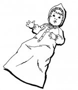 小婴儿人物简笔画步骤图片大全