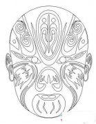 京剧脸谱简笔画图片