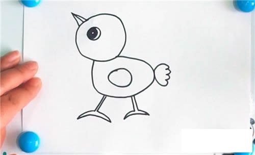 怎样画小鸡简笔画图片