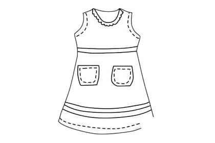 服装简笔画图片
