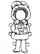 洋娃娃玩具简笔画步骤图片大全三