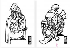 三国人物卡通形象简笔画锦集