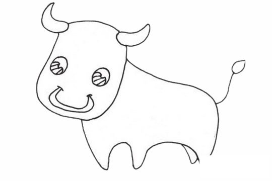 牦牛简笔画图片大全作品四