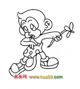 小猴子4(动物简笔画)