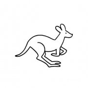 怎样画一只正在奔跑的袋鼠