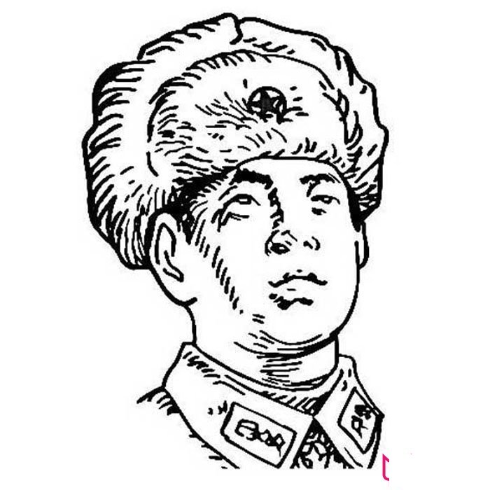 雷锋同志简笔画