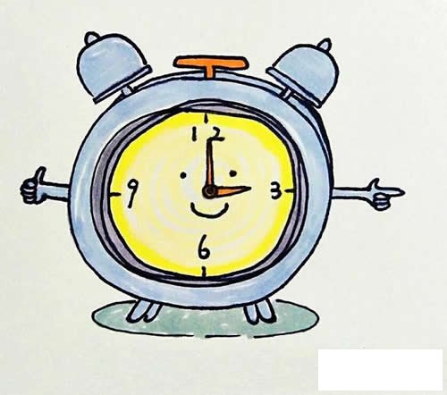 闹钟的画法简笔画图片程