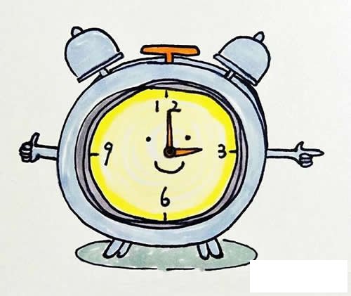 闹钟的画法简笔画图片