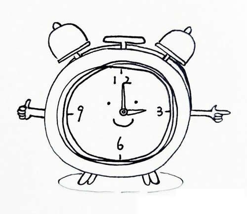 闹钟的画法简笔画图片