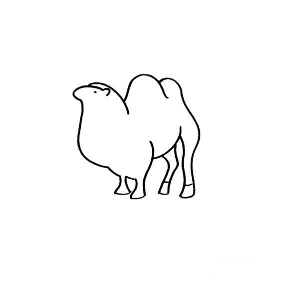 简单易学的骆驼简笔画法