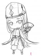 阴阳师安倍晴明简笔画