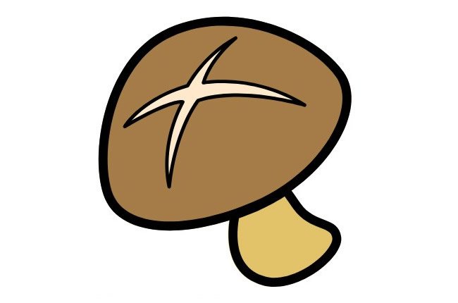 蘑菇的简笔画图片