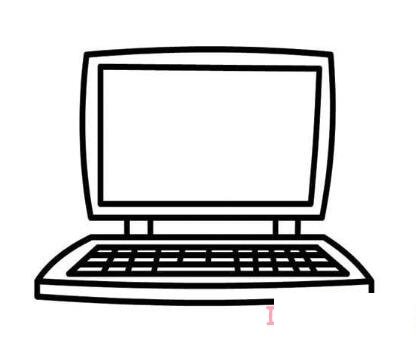 怎么画一台电脑的画法简笔画教程简单