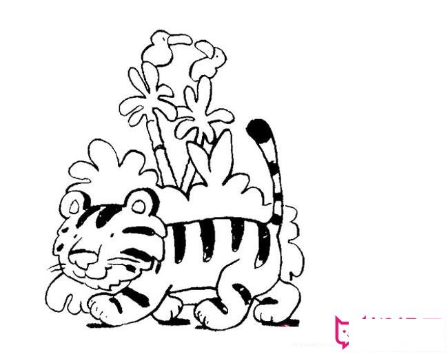 可爱小老虎简笔画大全