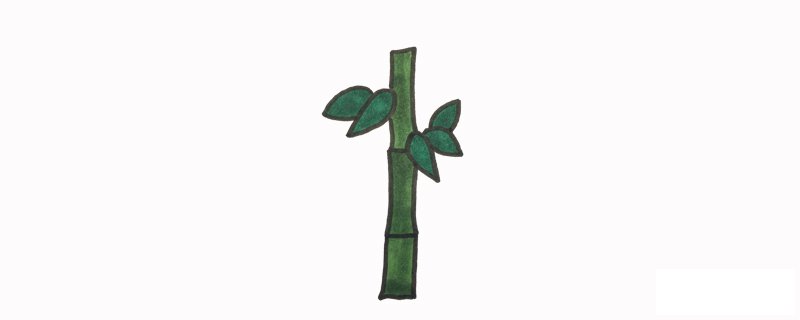 怎样画竹叶
