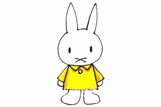 米菲兔简笔画步骤画法图片