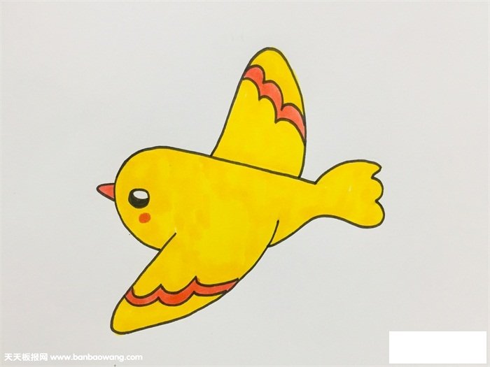 飞鸟怎么画简单又好看