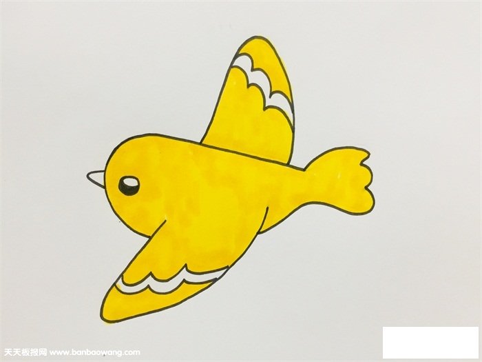 飞鸟怎么画简单又好看