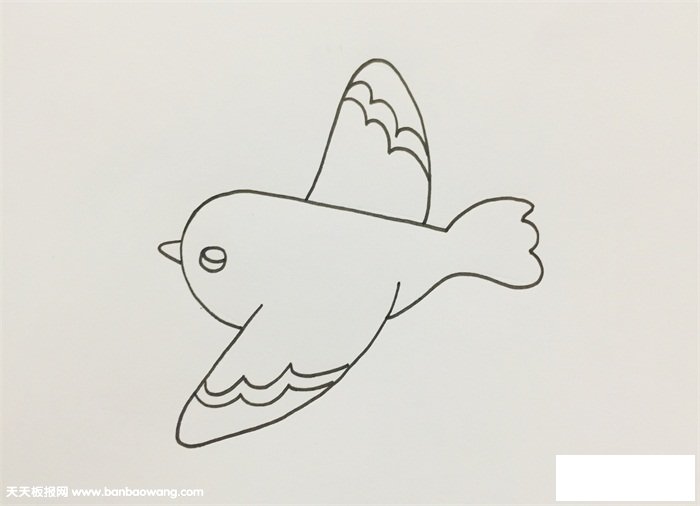 飞鸟怎么画简单又好看