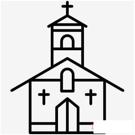 怎么画教堂简笔画 简单教堂的画法教程