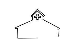 医院简笔画图片